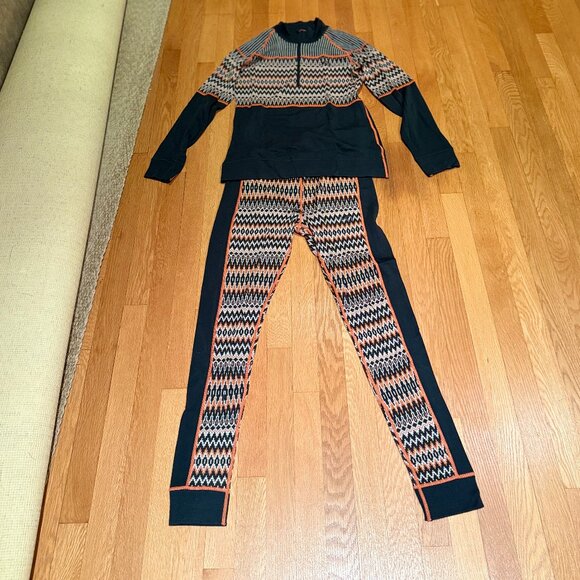 Kari Traa base layer 3 quarter zip and matching pants (Large) - Picture 3 of 4